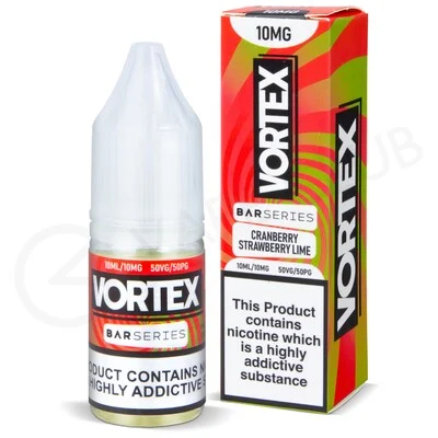 Cranberry Strawberry Lime Nic Salt E-Liquid by Vortex Bar Series