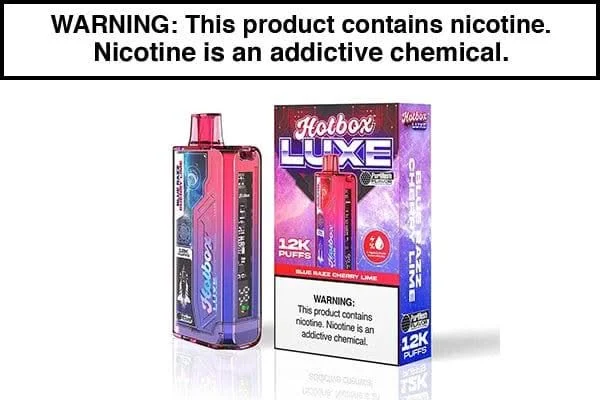 PUFF HOTBOX LUXE 20ML 12000 PUFF DISPOSABLE VAPE - Image 2