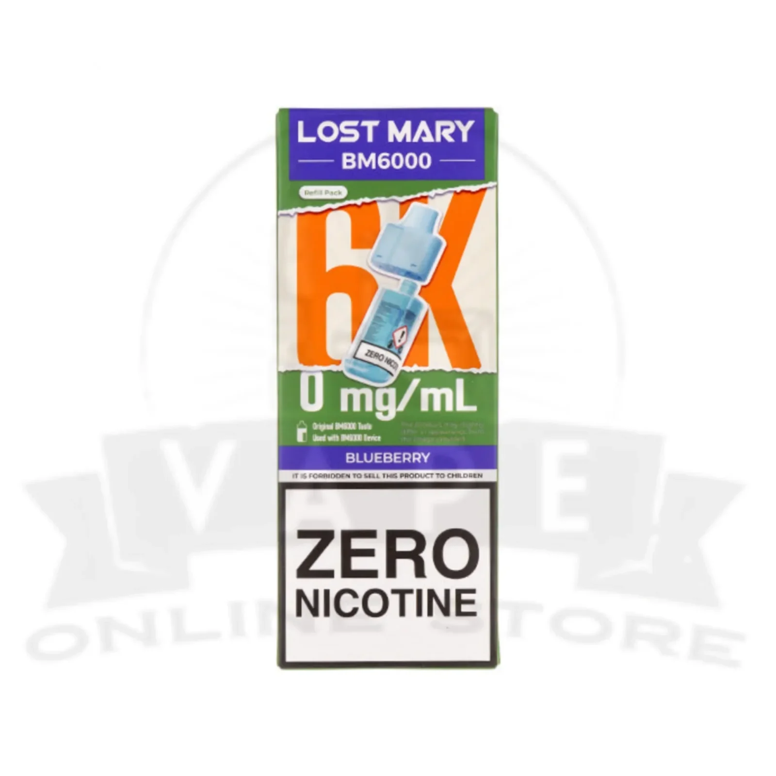 Lost Mary BM6000 0mg Prefilled refill Pods - Image 2