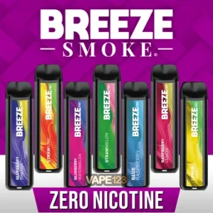 BREEZE SMOKE PRO (ZERO NICOTINE) 2000 PUFFS DISPOSABLE VAPE