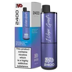 IVG 2400 Disposable Vape - Grape Ice