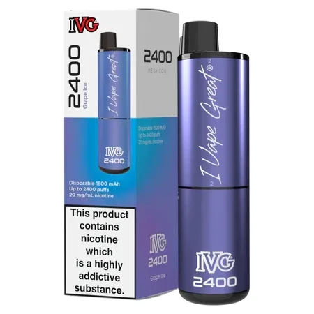 IVG 2400 Disposable Vape - Grape Ice