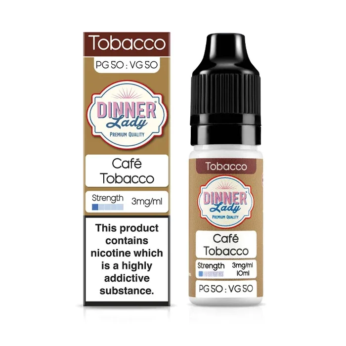 Cafe Tobacco 10ml E-Liquid by Dinner Lady