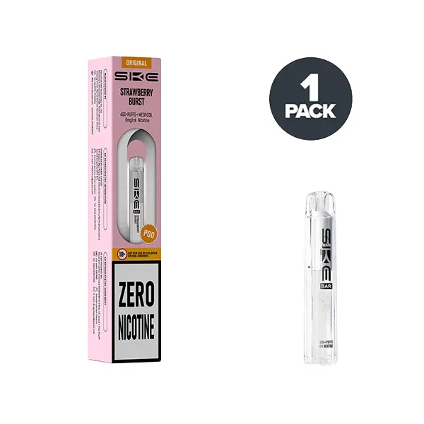 Strawberry Burst SKE Bar 600 Zero Nicotine Prefilled Pods