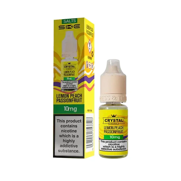 Lemon Peach Passionfruit 10ml Nic Salt E-Liquid by SKE Crystal
