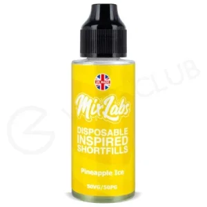 Pineapple Ice Shortfill E-Liquid by Mix Labs 100ml