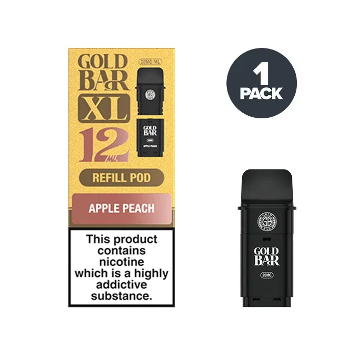 Apple Peach Gold Bar XL Prefilled Pod