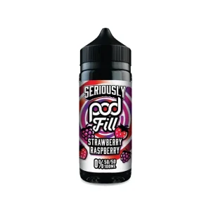 Strawberry Raspberry 100ml Shortfill E-Liquid by Seriously Pod Fill