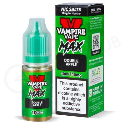 Double Apple Nic Salt E-Liquid by Vampire Vape Max