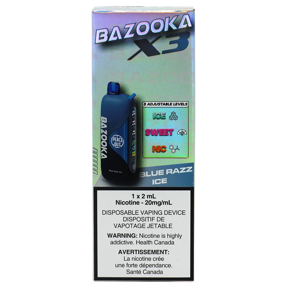 Bazooka X3 Blue Razz Ice 2ml 20mg