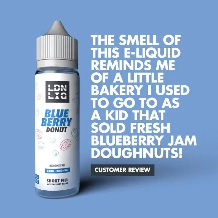 LDN LIQ Blueberry Donut 50ml Short Fill E-Liquid - Image 2
