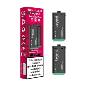 Strawberry Raspberry Cherry Elux Legend 1500 Pods