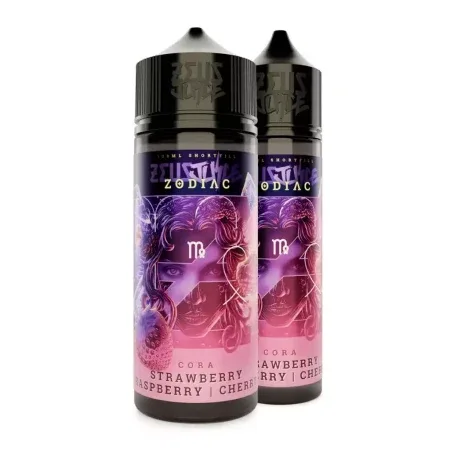 Zeus Juice Cora 50/50 Shortfill E-Liquid 50ml – Cherry, Raspberry & Strawberry