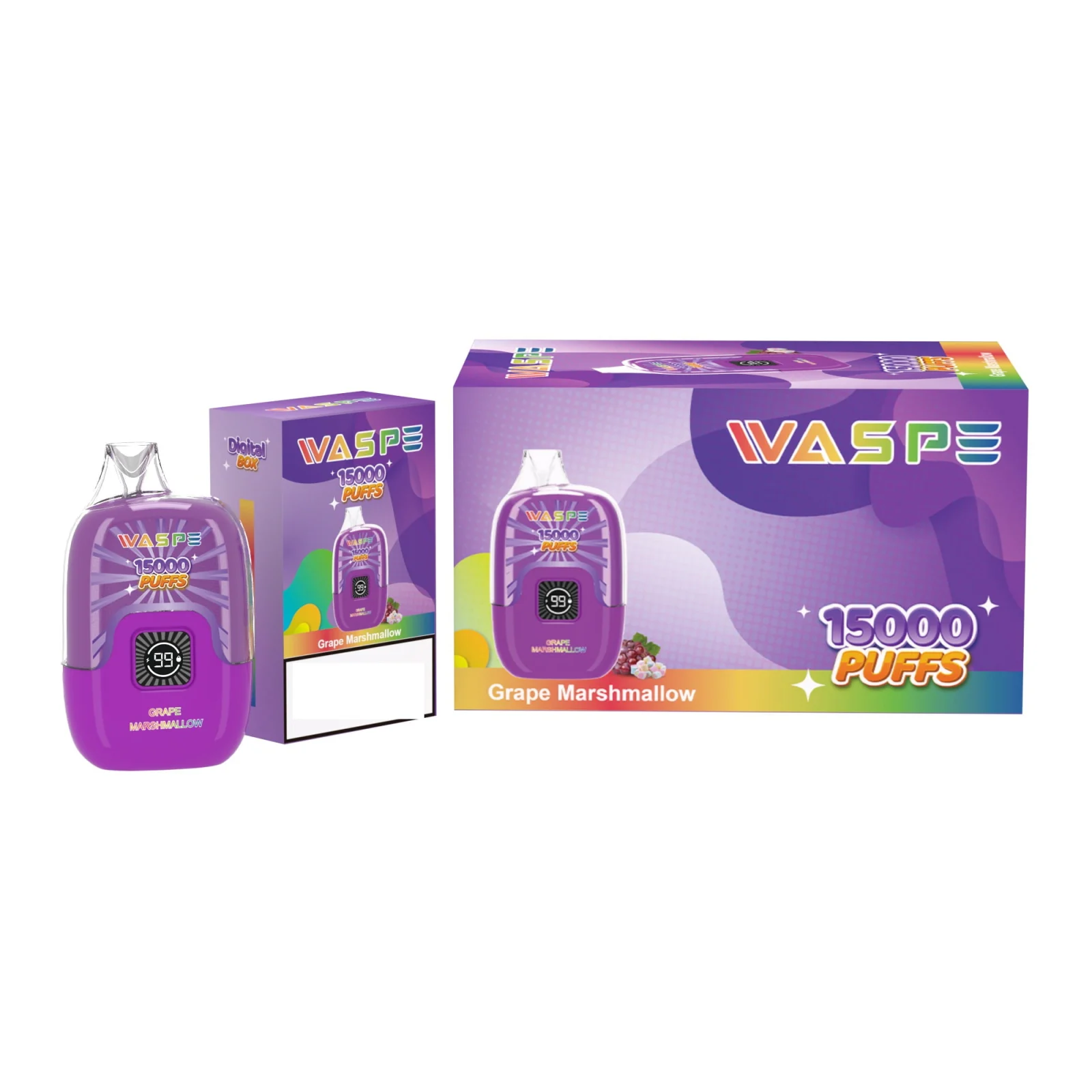 WASPE 15000 Puffs Digital Box Disposable Vape Wholesale - Image 2