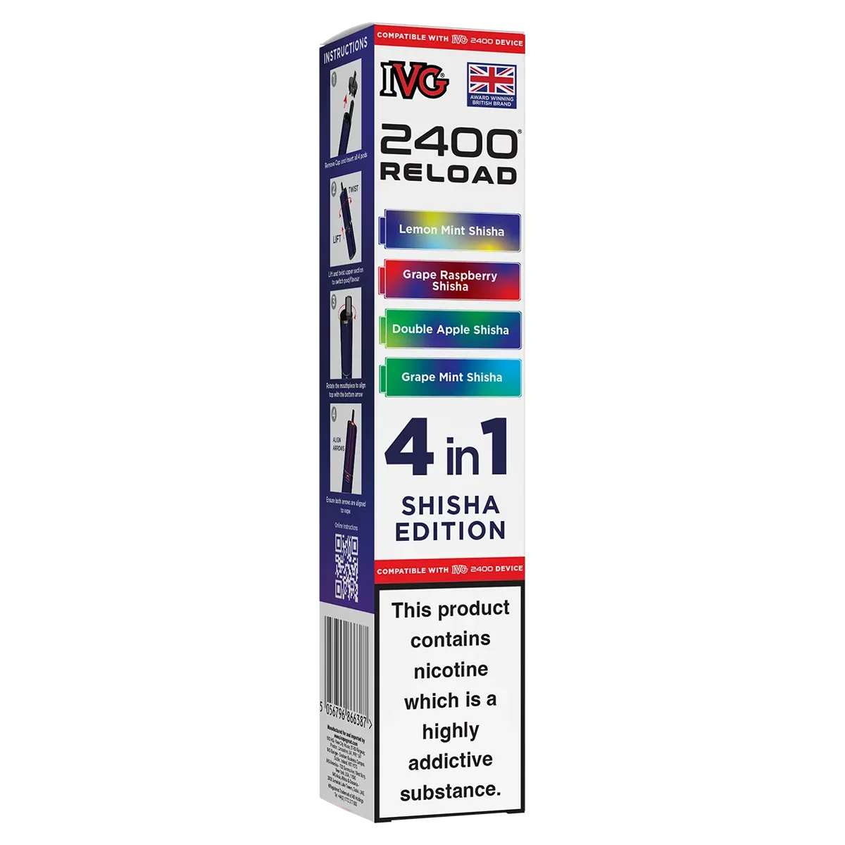 Shisha Edition IVG 2400 Refill Pods