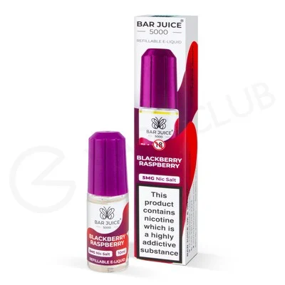 Blackberry Raspberry Nic Salt E-Liquid by Bar Juice 5000
