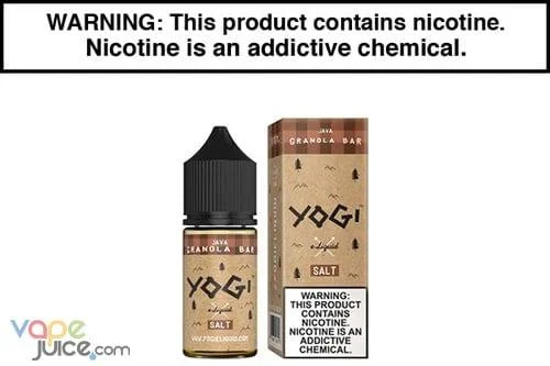 JAVA GRANOLA BAR BY YOGI E LIQUID SALT 30ML
