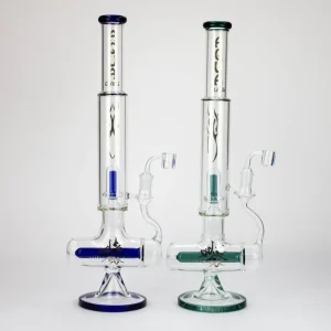 21" AQUA Glass 2-In-1 Inline Diffuser Glass Rig