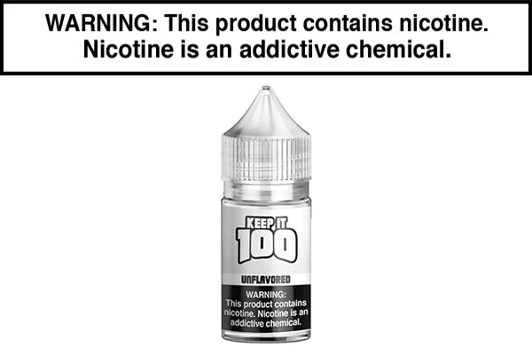 UNFLAVORED BY KEEP IT 100 SALT 30ML