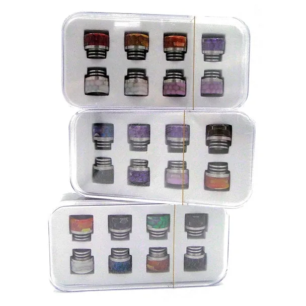 Snake Skin Metal Base 810 Drip Tips ( Pack of 8 )