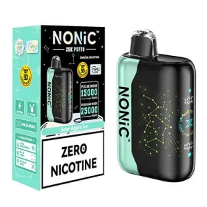 NONIC Sour Apple Ice 25K ZERO Nicotine Disposable