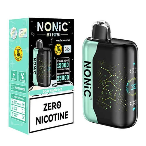 NONIC Sour Apple Ice 25K ZERO Nicotine Disposable