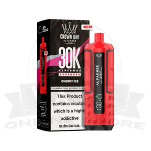 Cherry Ice Al Fakher Crown Bar 30K Puff Hypermax Vape Kit