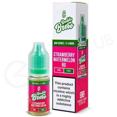 Strawberry Watermelon Bubblegum Nic Salt E-Liquid by Double Brew