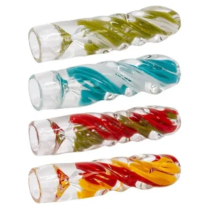 Colour Changing Multi Design Glass Bat One Hitter