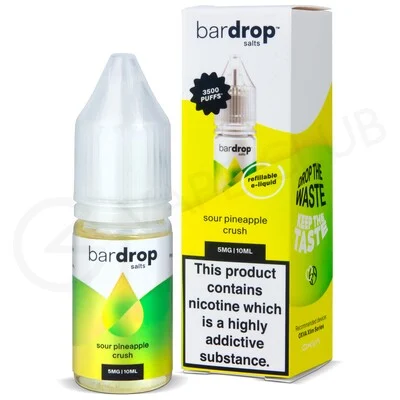 Sour Pineapple Crush Nic Salt E-Liquid by Bar Drop Salts