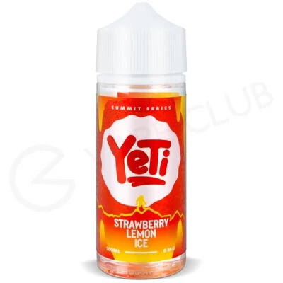 Strawberry Lemon Ice Shortfill E-Liquid by Yeti Summit Series 100ml