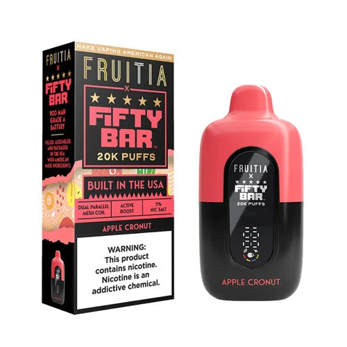 Fifty Bar x Fruitia 20K Disposable Vape Device - 3PK - Image 2