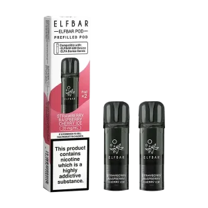 Strawberry Raspberry Cherry Ice Elfbar 600 Pods