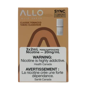 Allo Sync Pod Classic Tobacco 20mg 3/Pk