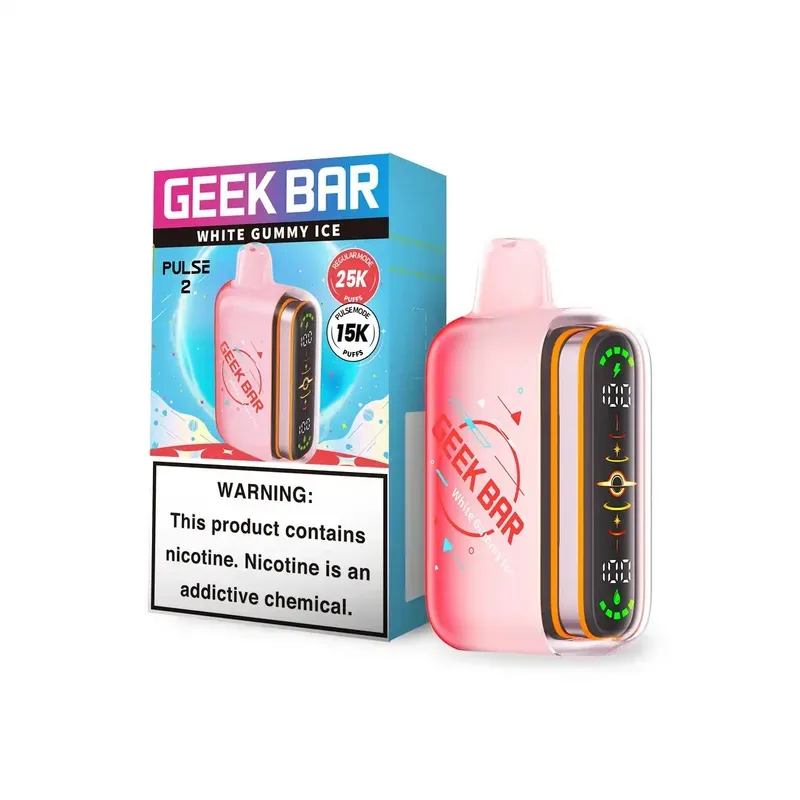 Geek Bar Pulse 2 White Gummy Ice - Geek Bar Pulse 2 White Gummy Ice