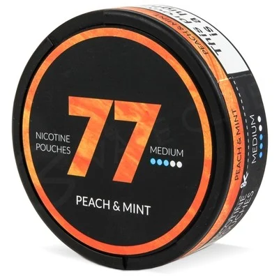 77 Peach & Mint Nicotine Pouches - Image 2