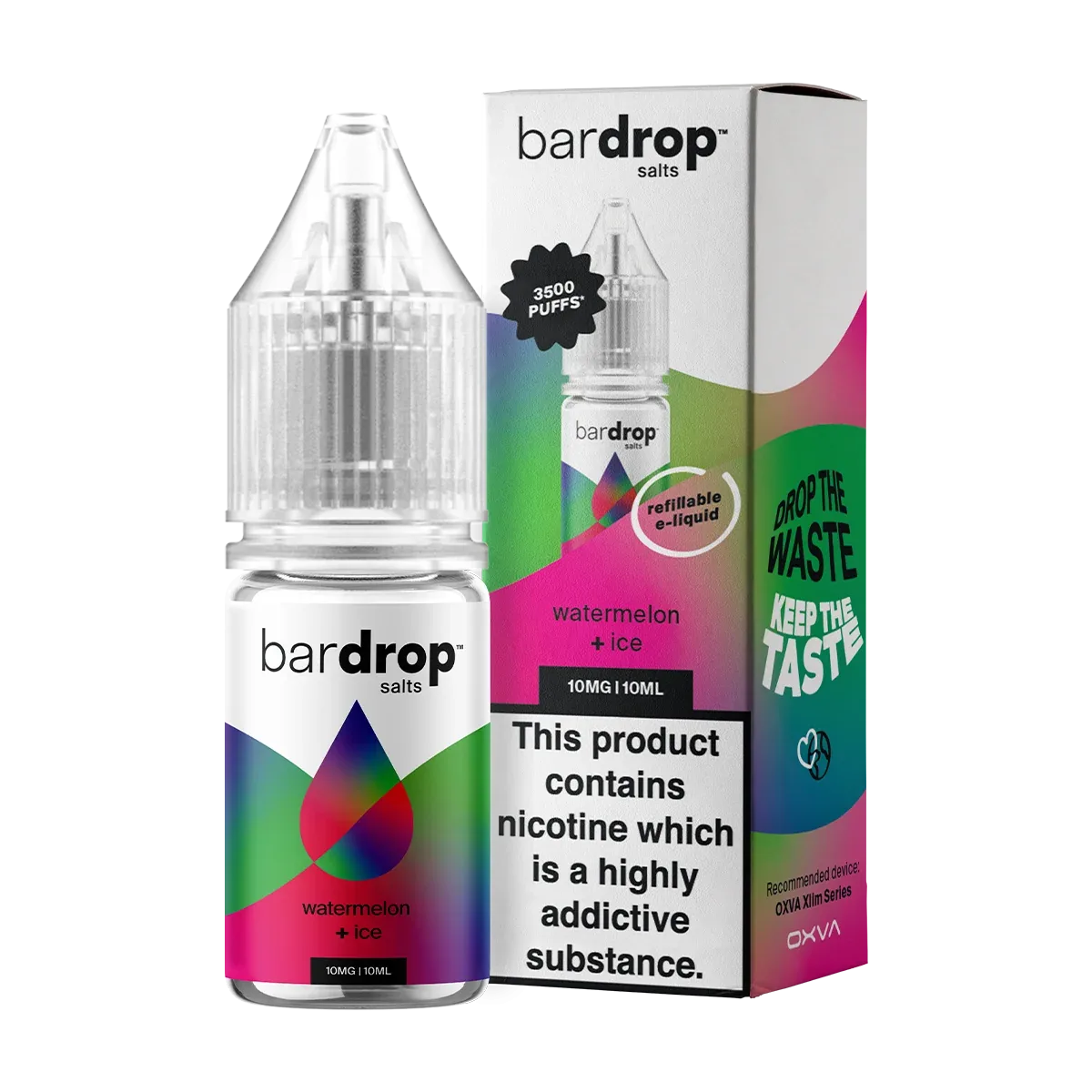 Watermelon Ice Nic Salt by Bar Drop