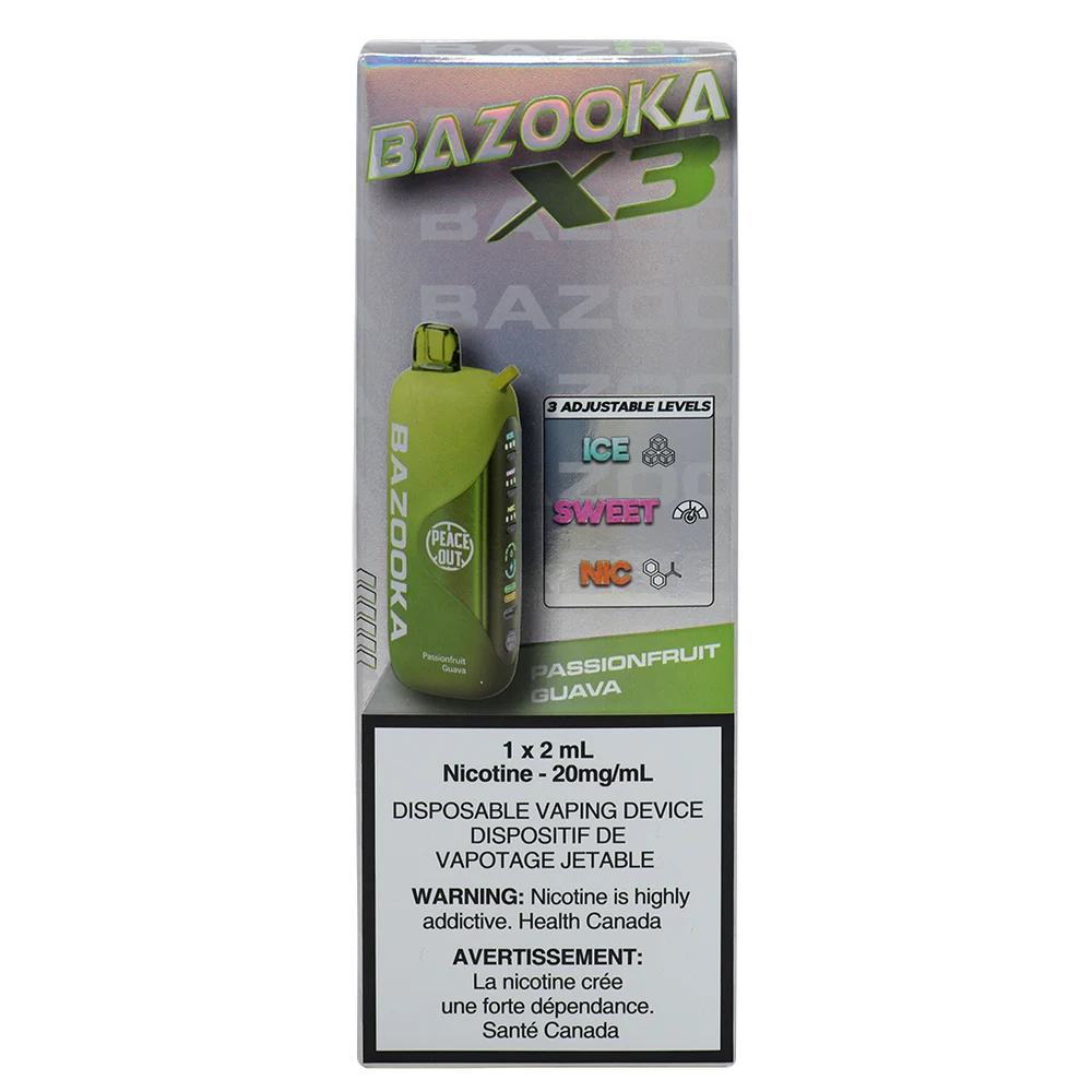 Bazooka X3 Passionfruit Guava 2ml 20mg