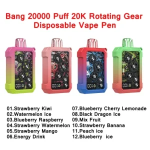 BANG Tick Tock 20000 Puffs Bulk Buy Rechargeable Disposable Vapes Wholesale