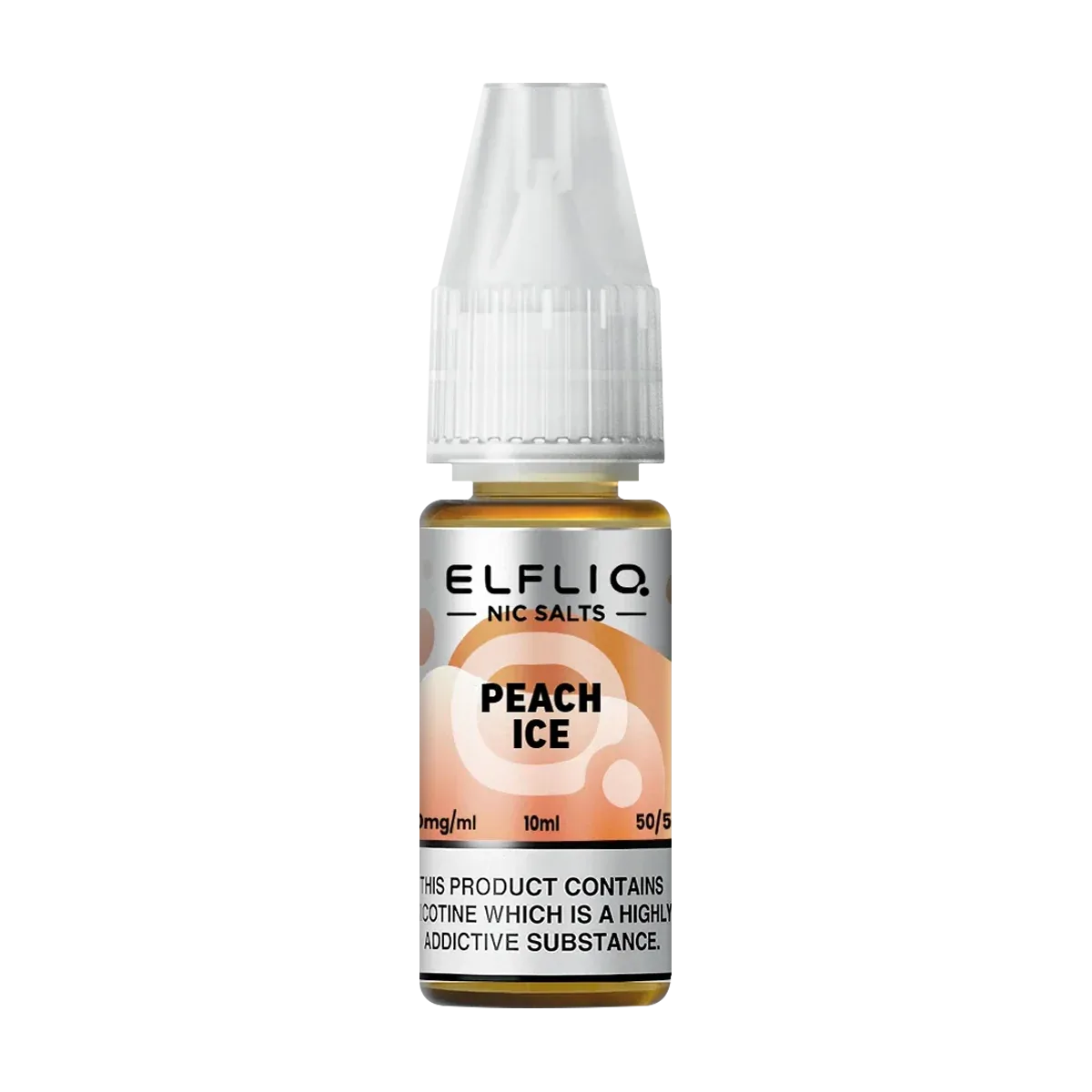 Peach Ice Elfliq Nic Salt by Elfbar - 10ml