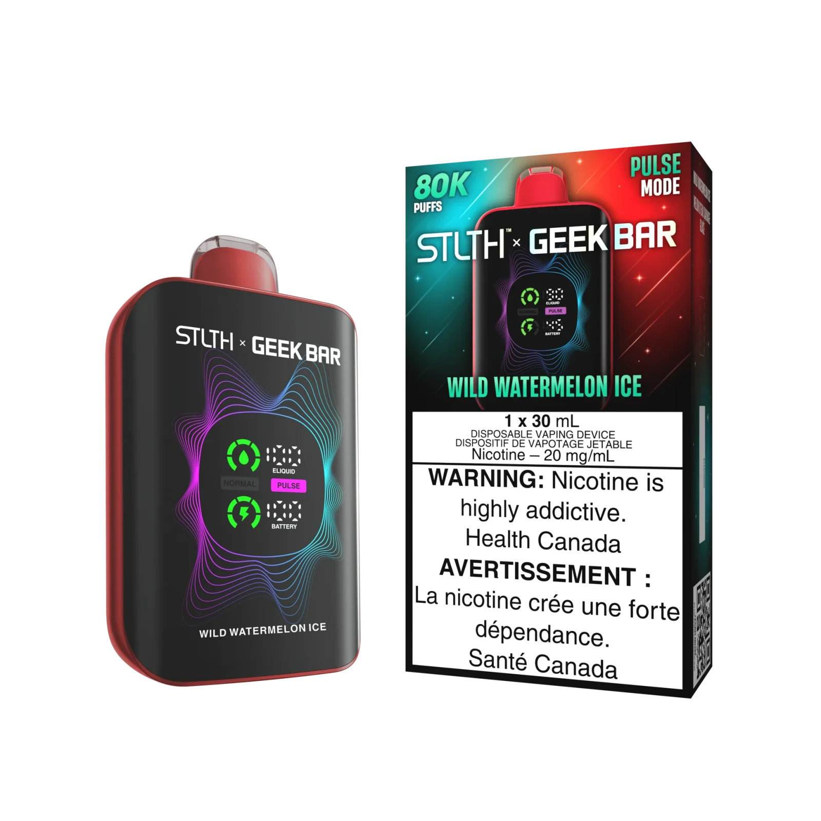 Stlth Geekbar Wild Watermelon Ice 80k