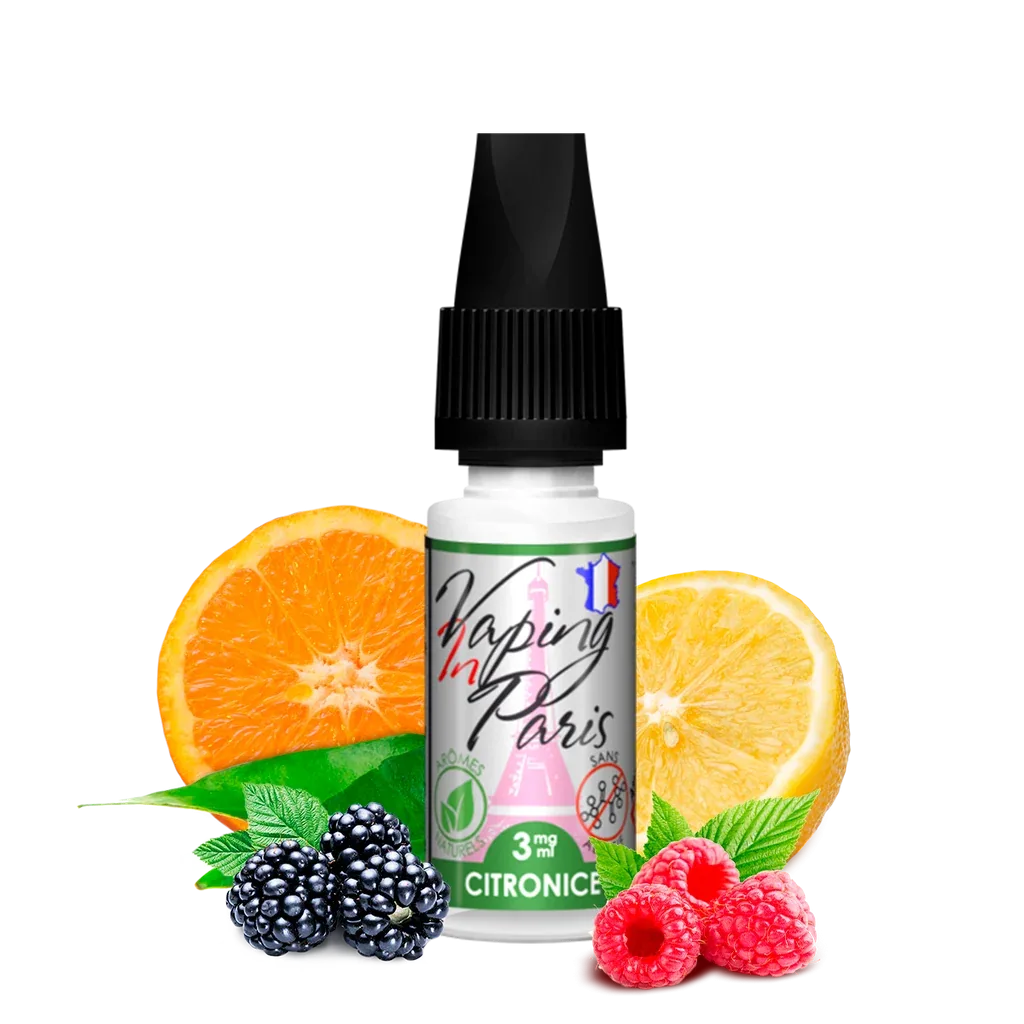 Vaping in Paris – Citronice (0mg, 3mg, 6mg, 11mg Nicotine) 10ml LV
