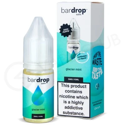 Glacier Mint Nic Salt E-Liquid by Bar Drop Salts