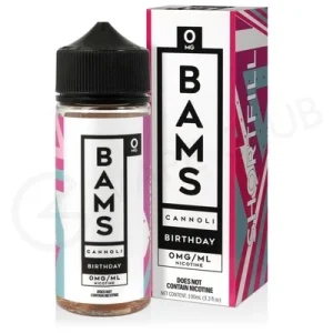 Birthday Shortfill E-Liquid by Bams Cannoli 100ml