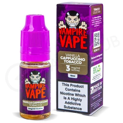 Vanilla Cappuccino Tobacco E-Liquid by Vampire Vape