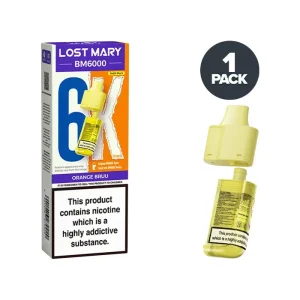 Orange Bruu Lost Mary BM6000 Refill Pack