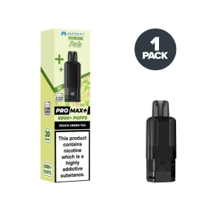 Peach Green Tea Hayati Pro Max Plus Prefilled Pods