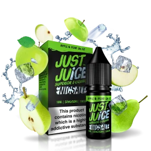 Apple & Pear on Ice Nicotine Salt E‑Liquid 10ml – Just Juice