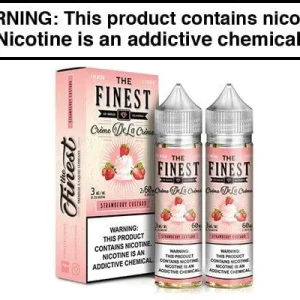 STRAWBERRY CUSTARD BY THE FINEST SWEET AND SOUR SERIES 120ML