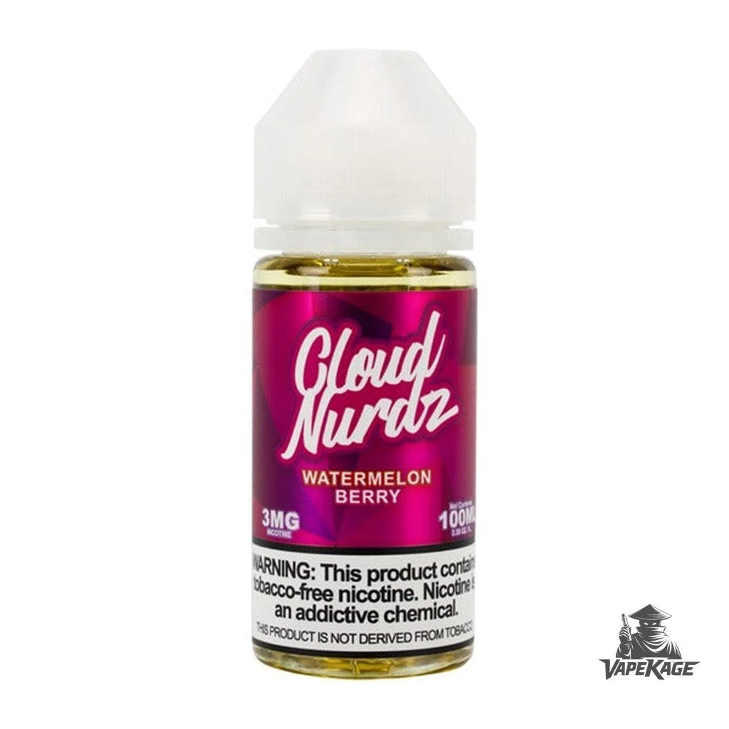 Watermelon Berry by — Cloud Nurdz 100mL Freebase